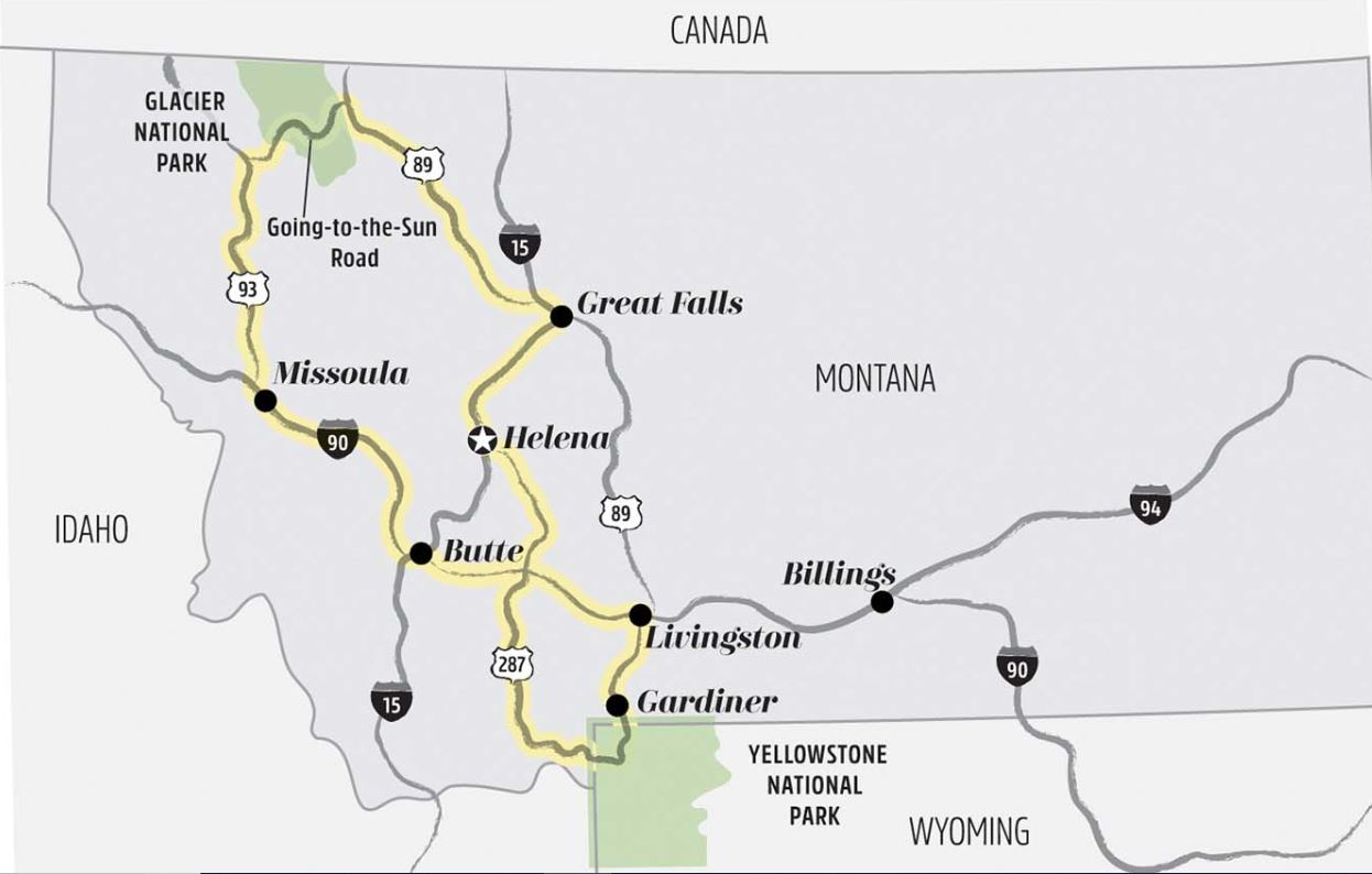 Glacier Park Yellowstone Road Trip