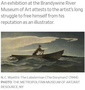 Brandywine River Museum of Art Wyeth Exhibit The Lobsterman 1944 Metropolitan Museum of Art