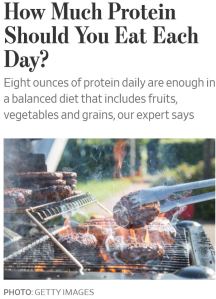 How much protein should you eat each day Wall Street Journal