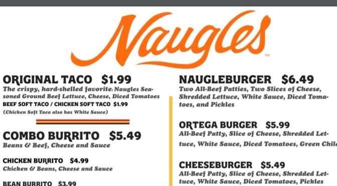 Culinary Nostalgia: 1970s Fast-Food Chain “Naugles Tacos” Looks To Expand After Relaunching in 2015