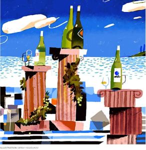 Wall Street Journal Sicily White Wines Illustrated by Sergiy Maidukov 2019