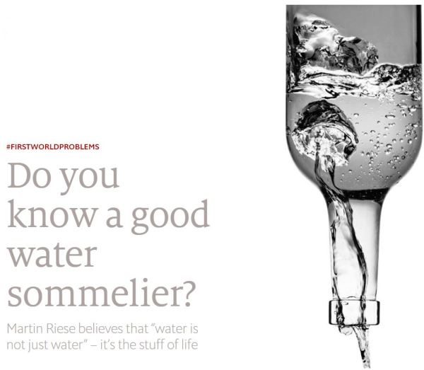 Water Sommelier Article