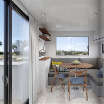2020 Living Vehicle Interior Kitchen Deck