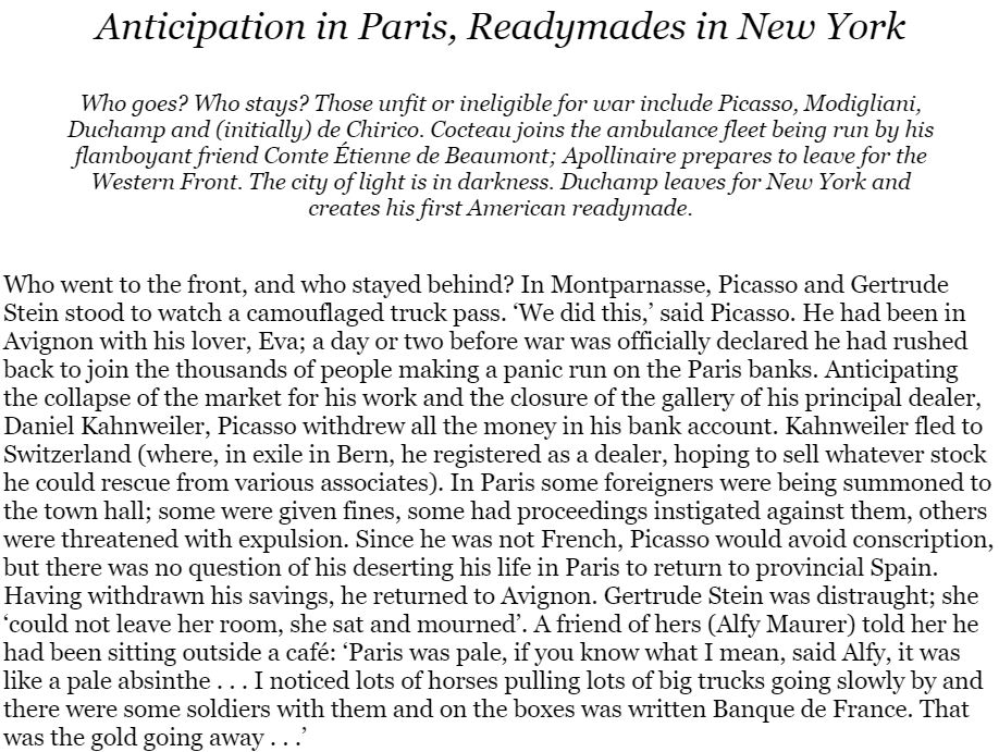 In Montparnasse Sue Roe Chapter 3 excerpt from Amazon website