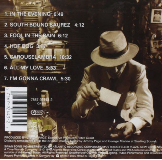 Rock Nostalgia Led Zeppelin’s Final Studio Album “In Through The Out