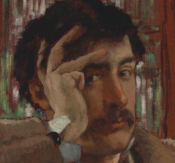 James Tissot, Self Portrait, ca. 1865. Oil on panel Fine Arts Museums of San Francisco, Museum purchase, Mildred Anna Williams Collection