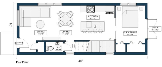 Module Design Homes floor plan 1st