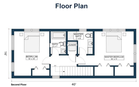 Module Design Homes floor plan 2nd