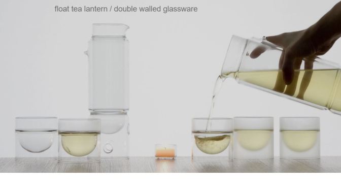 Glassware Of The Future: Floating Glass Tea-Brewer & Cups From Molo Design