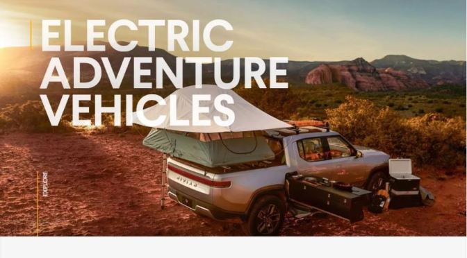 Future Of Camping: Rivian Electric Adventure Vehicles Feature A Unique “Pull-Out Kitchen”