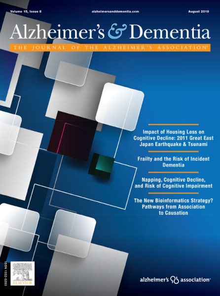 Alzheimer's &amp; Dementia Journal Aug 2019