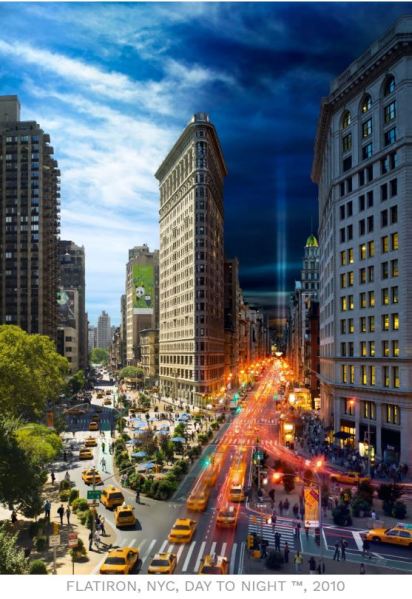 Flatiron NYC Day to Night 2010 Stephen Wilkes
