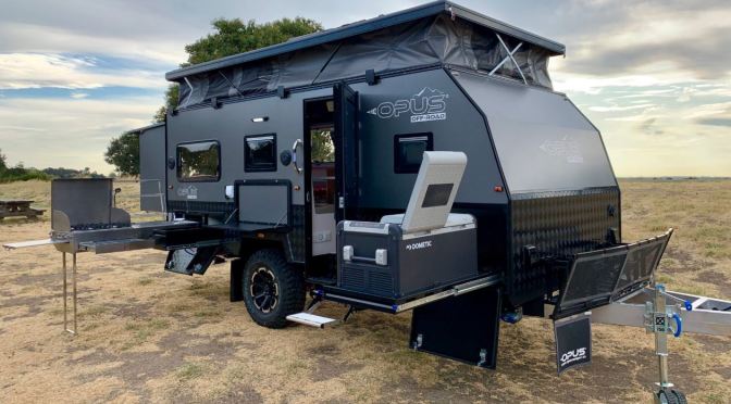Top New Camper Trailers: The Opus OP 15′ Hybrid Caravan Is “Go Anywhere”