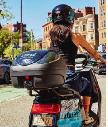 Revel Electric Mopeds NYC rear view