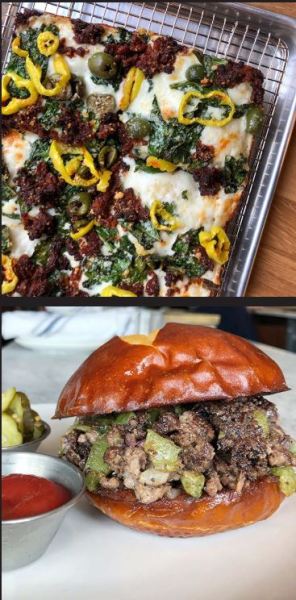 Emmy Squared Pizza and Burger