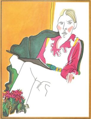 Joni Mitchell Morning Glory on the Vine drawing