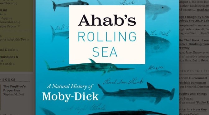 Best New Books: “Ahab’s Rolling Sea – A Natural History Of Moby-Dick” By Richard J. King