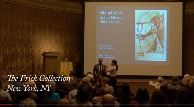 Art Videos: “Édouard Manet and the Illusion of Effortlessness” (The Frick Collection NYC)