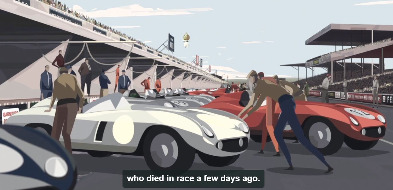 Le Mans 1955 Animated Short Film by Quentin Baillieux 2019