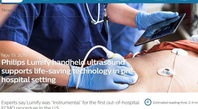 Medical Technology: Mobile Ultrasound For Smart Phones Or Devices Assists In Cardiac Arrest