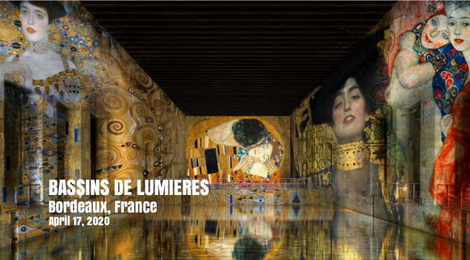 Art: “Bassins de Lumières” Opens As Largest Digital Art Center In World, Bordeaux (April 17, 2020)