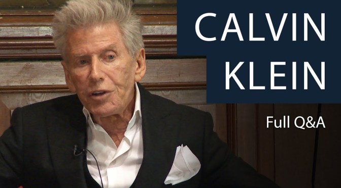 Celebrity Interviews: Fashion Designer Calvin Klein (Oxford Video)
