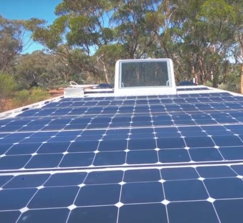 ERV solar panels on roof