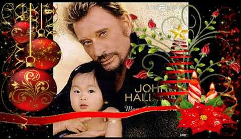 Johnny Hallyday Mon Plus Beau Noel Christmas Song Album cover