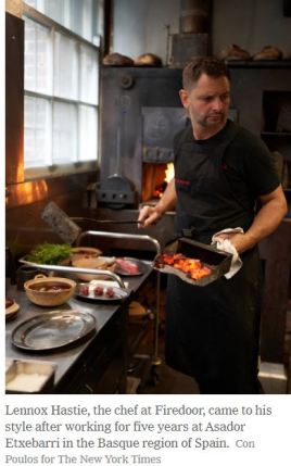 Lennox Hastie Chef of Firedoor Photo by Con Poulos New York Times