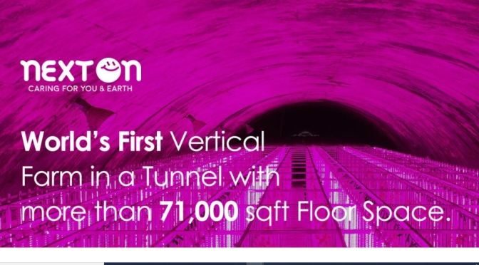 2020’s New Food Trends: “NextOn” In South Korea Created World’s First Underground Farm
