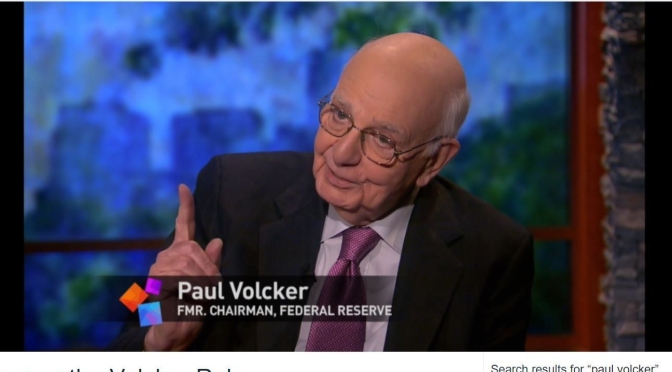 1970’s & 80’s Economics : Former Chairman Of Federal Reservce Paul Volcker Dies At 92