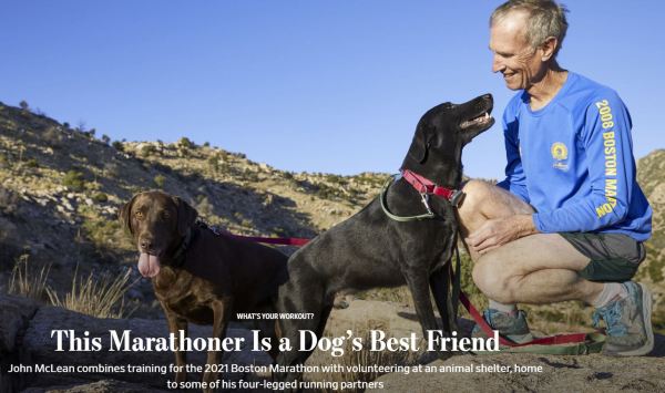 Wall Street Journal This Marathoner Is A Dog's Best Friend Dec 1 2019