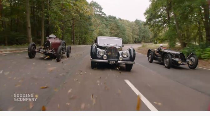 Classic Cars: “A Trio Of Bugattis At Speed” (Gooding & Company)