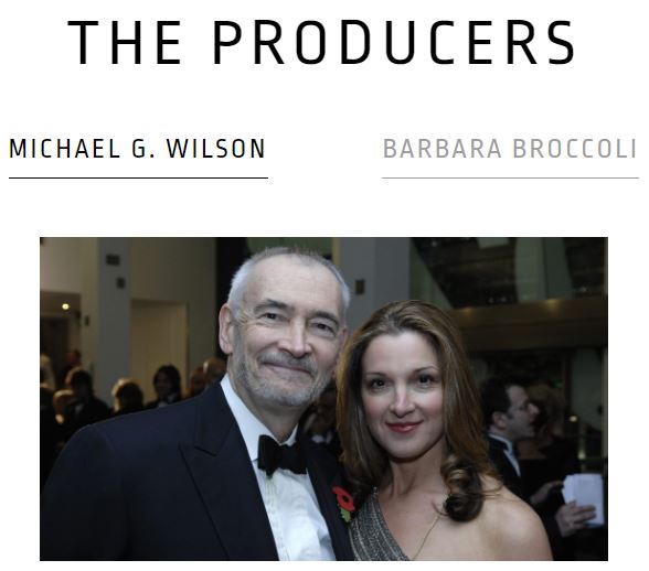 Eon Productions James Bond 007 Producers Michael G. Wilson and Barbara Broccoli