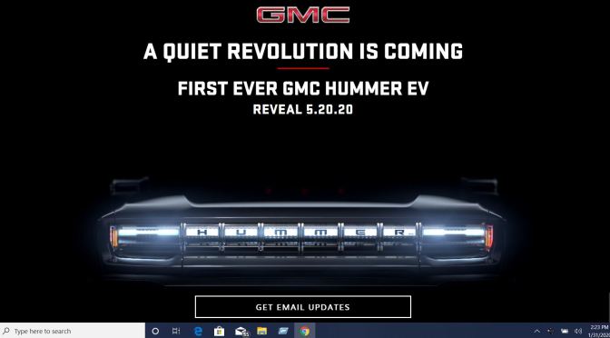 Future Of Trucks: The “GMC Hummer EV” Will Be Revealed In May 2020