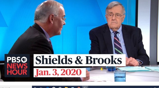 Politics: Mark Shields And David Brooks On The Week In Washington (PBS)