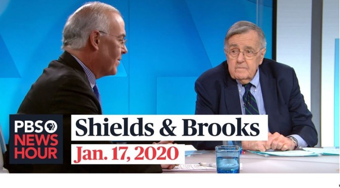 Politics: Mark Shields & David Brooks On The Latest In Washington (PBS)