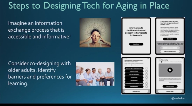 Research: “Designing Tech For Healthy Aging In Place” (UC San Diego Video)