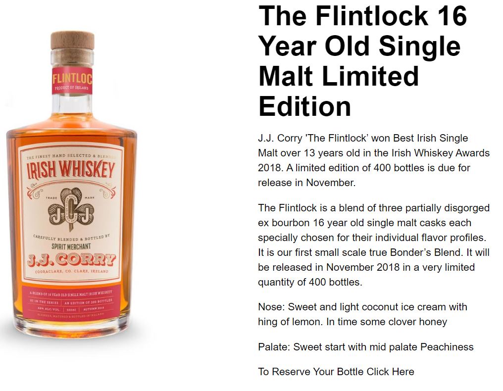 The Flintlock 16 Year Old Single Malt Limited Edition