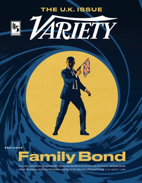 Variety The U.K. Issue Family Bond 007 magazine cover January 2020
