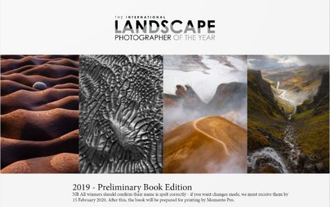 2019 International Landscape Photographer of the Year Awards Book