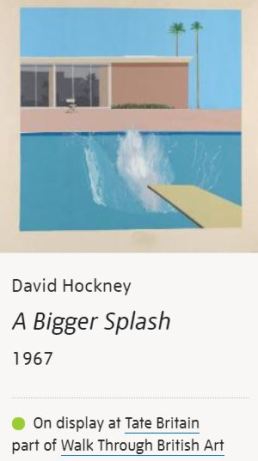 David Hockney A Bigger Splash Tate Britain