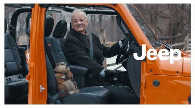 Top 2020 Super Bowl Ad: “Jeep – Groundhog Day” Featuring 69-Year Old Actor Bill Murray (Video)