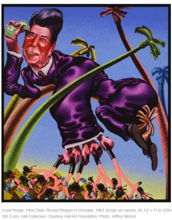 Peter Saul Ronald Reagan in Grenada 1984