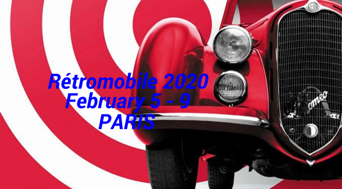 Classic Cars: “Rétromobile 2020 Paris” – February 5 – 9