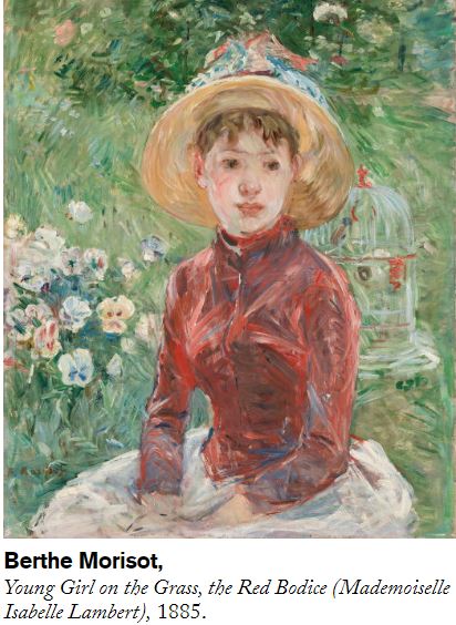 Berthe Morisot Young Girl on the Grass The Red Bodice 1885