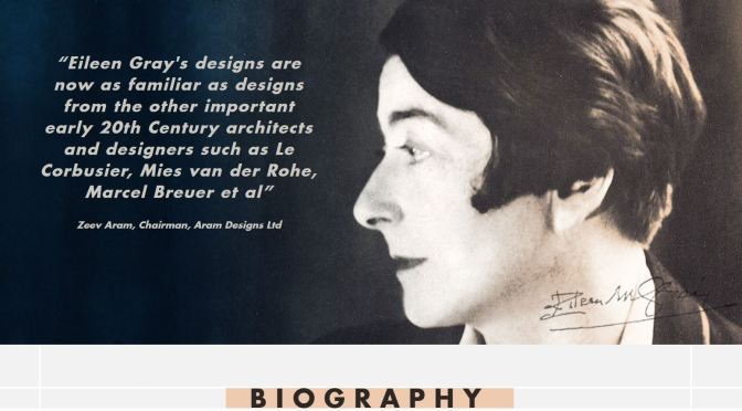 Podcast Profiles: Irish Architect And Designer Eileen Gray (1878 – 1976)