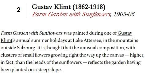 Gustav Klimt Farm Garden with Sunflowers 1905-06 - Christie's Online Magazine