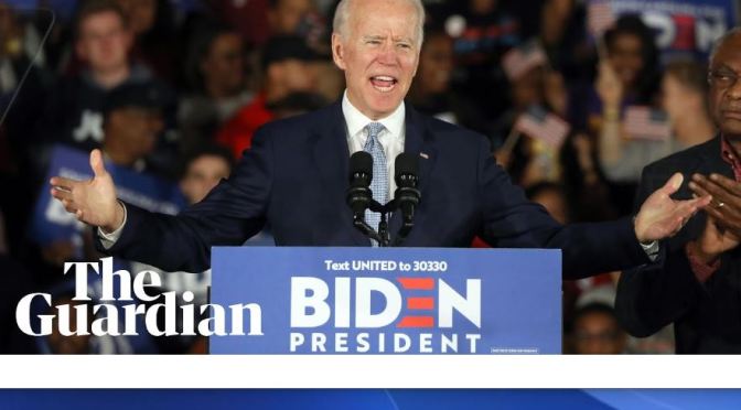 Politics: Joe Biden Wins “Big” In South Carolina Primary (The Guardian)