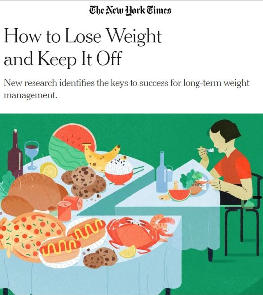 New York Times How To Lose Weight and Keep It Off Study March 16 2020